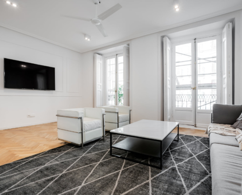 Proyecto completo de interiorismo en vivienda reformada.
