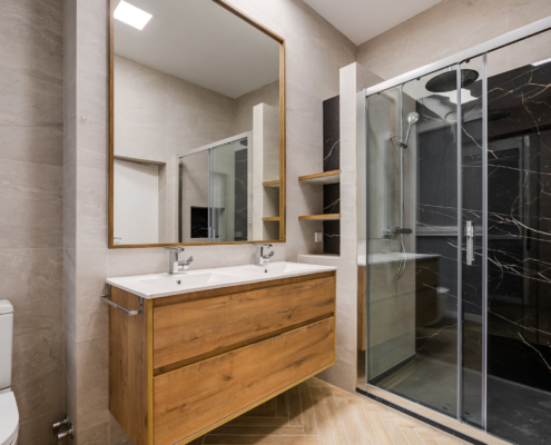 Proyecto completo de interiorismo en vivienda reformada.